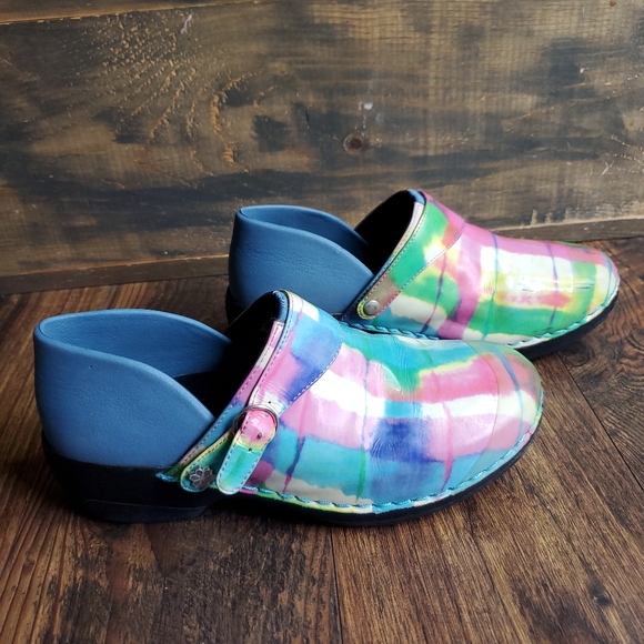 Rocky 4 Eur Sole Healthcare 3” Multi Color Slip Resistant Clog Size 6/6.5 - Picture 6 of 7